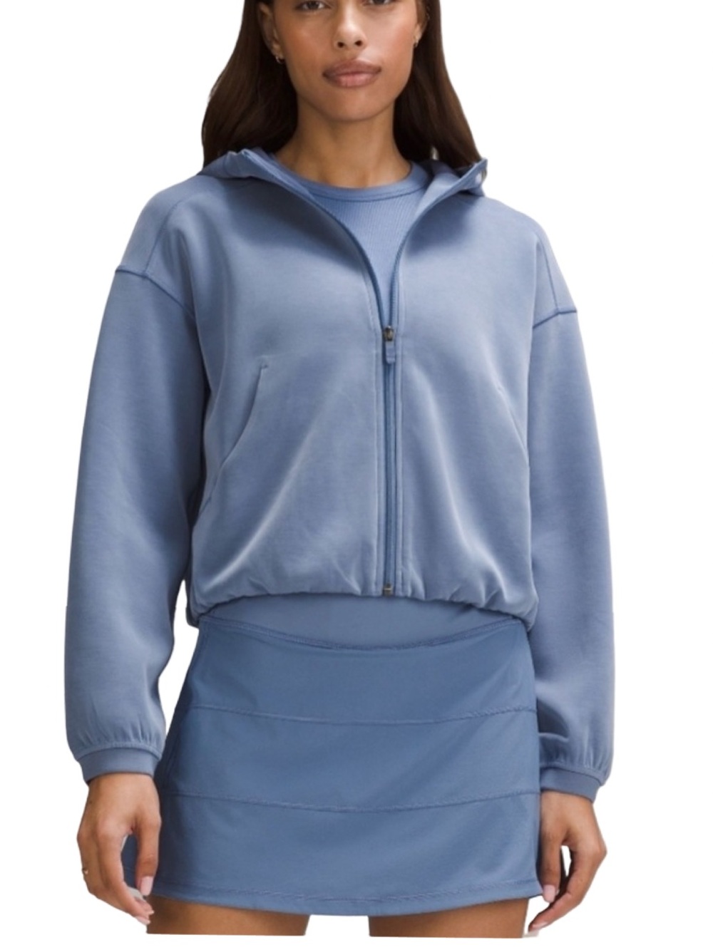 🫂👤 lululemon athletica Softstreme full zip hoodie in oasis‎ blue 👤🫂